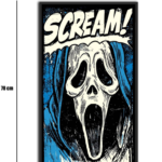 تابلو شیشهای طرح Scream سایز 40×70