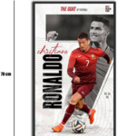 تابلو شیشهای طرح 9 Cristiano Ronaldo | کریستیانو رونالدو سایز 70×40