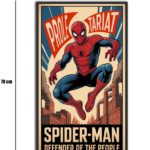 تابلو شیشهای طرح اسپایدرمن (Spider-Man) سایز 40×70