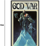 تابلو شیشهای طرح کریتوس | God of War سایز 70×40