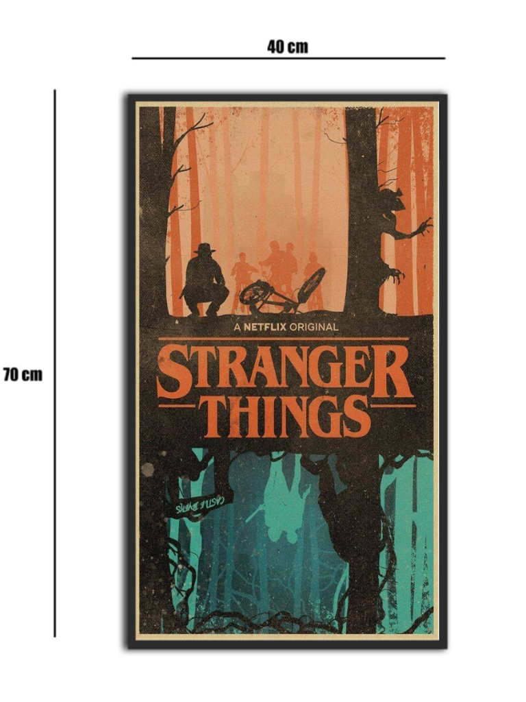 تابلو شیشه‌ای طرح Stranger Things 5 سایز 70×40