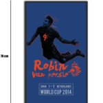 تابلو شیشهای طرح Robin van Persie | رابین فن پرسی سایز 70×40