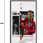 تابلو شیشهای طرح 7 Cristiano Ronaldo | کریستیانو رونالدو سایز 70×40