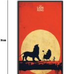 تابلو شیشهای طرح The Lion King سایز 70×40