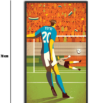 تابلو شیشهای طرح Totti سایز 70×40
