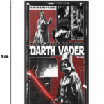 تابلو شیشهای طرح Star Wars - Darth Vader سایز 70×40