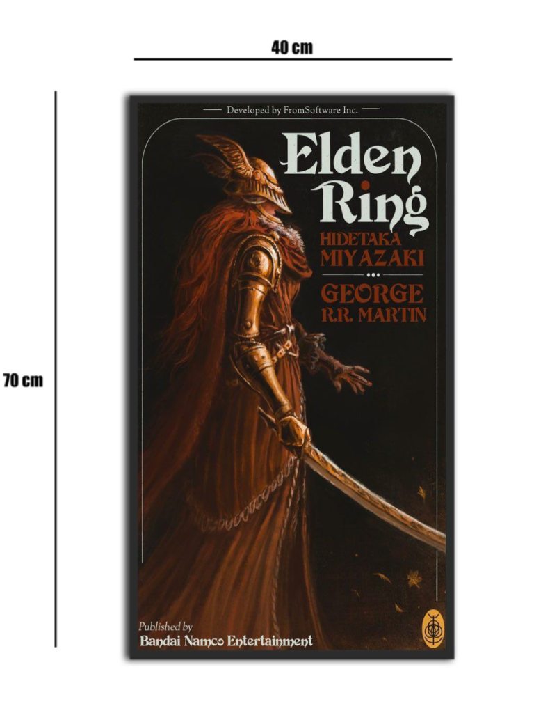تابلو شیشه‌ای طرح مالنیا الدن رینگ | Elden Ring Malenia سایز 70×40