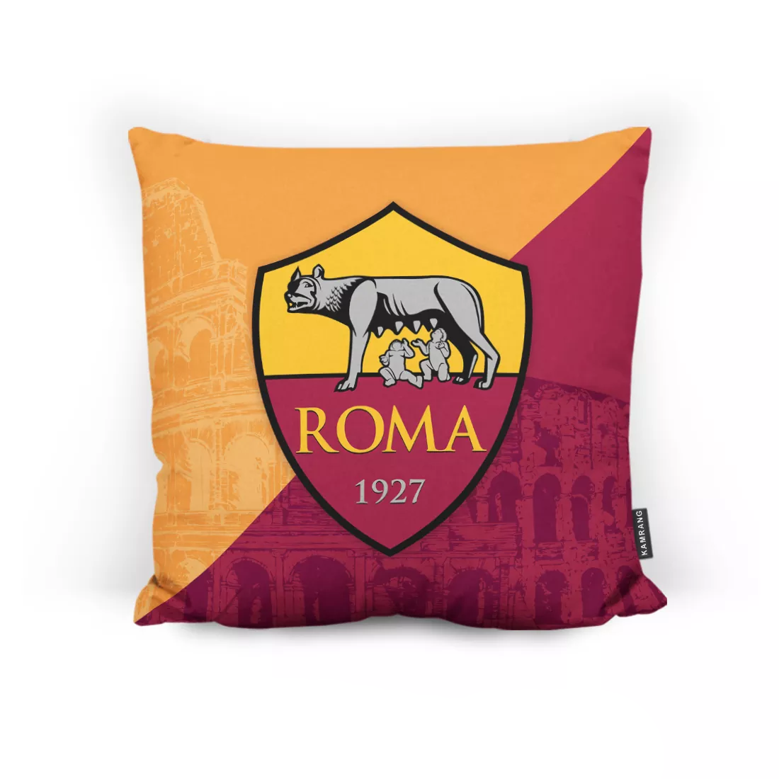 بالشتک دکوراتیو آ اس رم | A.S. Roma سایز 45×45 سانتی‌متر
