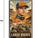 تابلو شیشهای طرح F1 Lando Norris سایز 70×40
