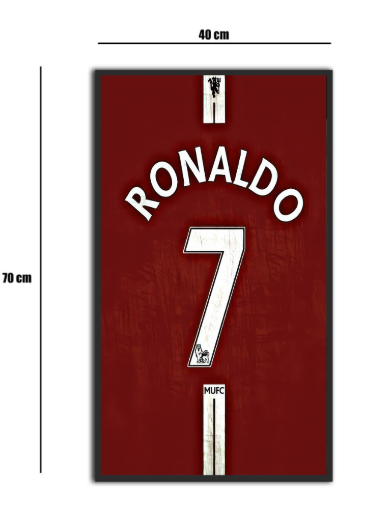 تابلو شیشه‌ای طرح 4 Cristiano Ronaldo | کریستیانو رونالدو سایز 70×40