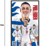 تابلو شیشهای طرح Phil Foden سایز70×40