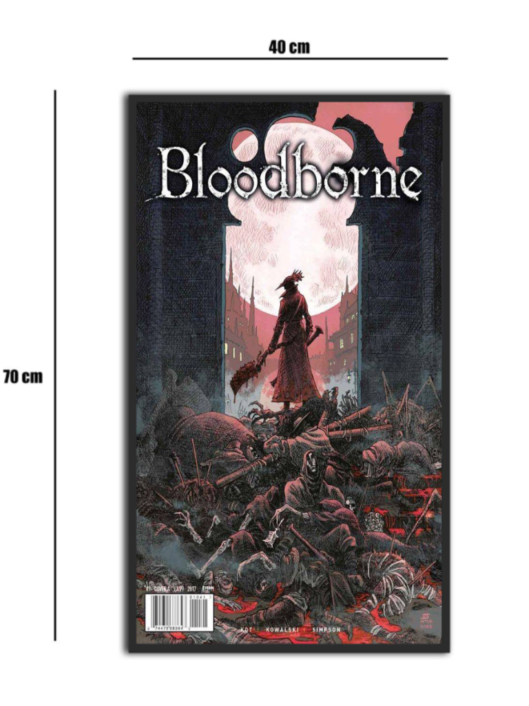 تابلو شیشه‌ای طرح Bloodborne 2 سایز 70×40