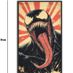 تابلو شیشهای طرح Venom | ونوم سایز ۷۰×۴۰