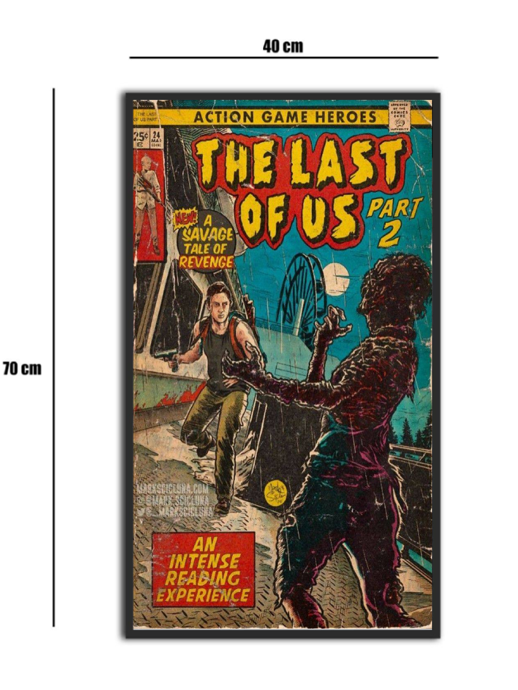 تابلو شیشه‌ای طرح لست آف آس 1 | The Last of Us سایز 70×40