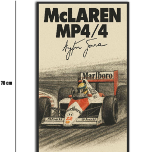 تابلو شیشهای طرح فرمول یک مکلارن | F1 McLaren سایز 70×40