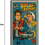 تابلو شیشهای طرح Back to The Future سایز 70×40
