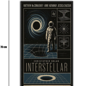 تابلو شیشهای طرح اینتراستلار | Interstellar سایز 70×40