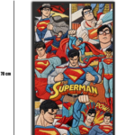 تابلو شیشهای طرح Superman | سوپرمن سایز 70×40