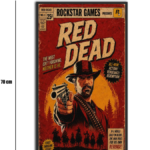 تابلو شیشهای طرح رد دد ریدمپشن | Red Dead Redemption سایز 70×40