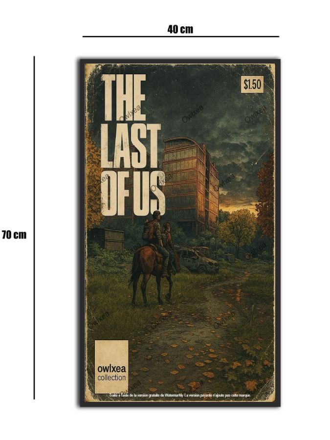 تابلو شیشه‌ای طرح لست آف آس | The Last of Us سایز 70×40