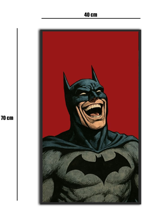 تابلو شیشه‌ای طرح بتمن | Batman سایز 70×40
