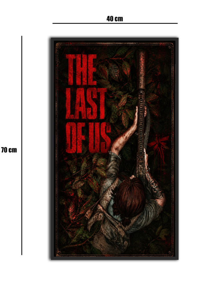 تابلو شیشه‌ای طرح لست آف آس | The Last of Us سایز 70×40
