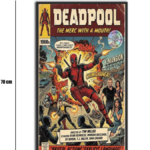 تابلو شیشهای طرح ددپول | Deadpool سایز 70×40