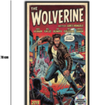 تابلو شیشهای طرح ولورین | Wolverine سایز 70×40