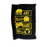 پرچم گیمینگ EAT SLEEP GAME REPEAT YELLOW