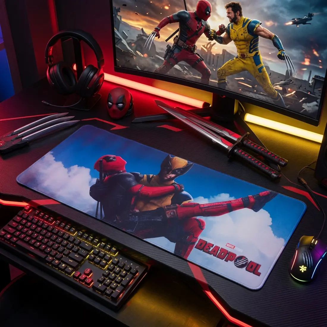 موس پد گیمینگ ولورین و ددپول Wolverine & Deadpool
