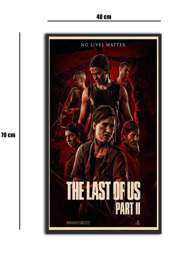 تابلو شیشه‌ای طرح لست آف آس | The Last Of Us part 2 سایز 70×40